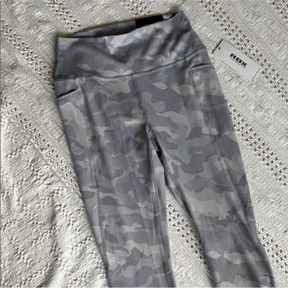 RBX Women's Camouflage Leggings in Gray Tones